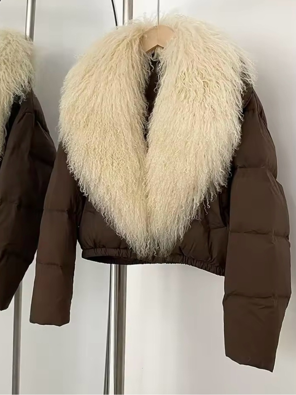 Real Fur collar waterproof down parka puffer jacket